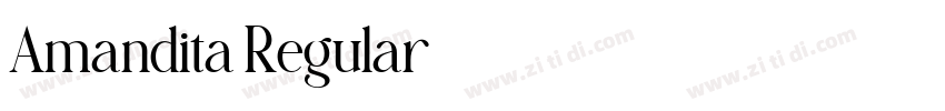 Amandita Regular字体转换 Amandita Regular字体转换